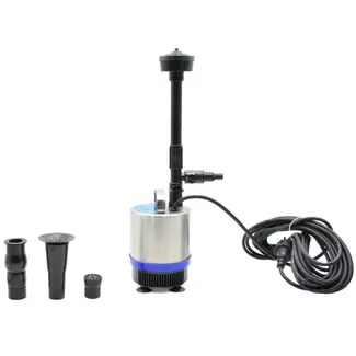 GEKO Vijverpomp - RVS - 4 sproeikoppen - 2100 L/u - 10 m kabel