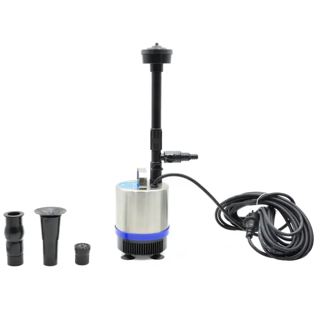 GEKO Vijverpomp - RVS - 4 sproeikoppen - 2100 L/u - 10 m kabel