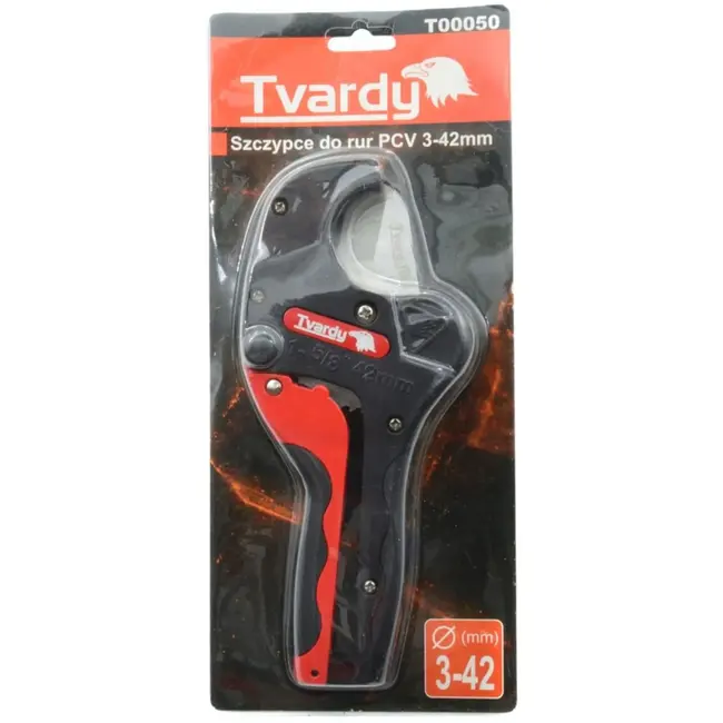 Tvardy Professionele pijpsnijder - roestvrijstalen mes - 3-42 mm - aluminium frame