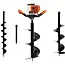 GEKO Aardboor set - Benzine aangedreven - 10/20/30 cm boren - 50 cm verlengstuk