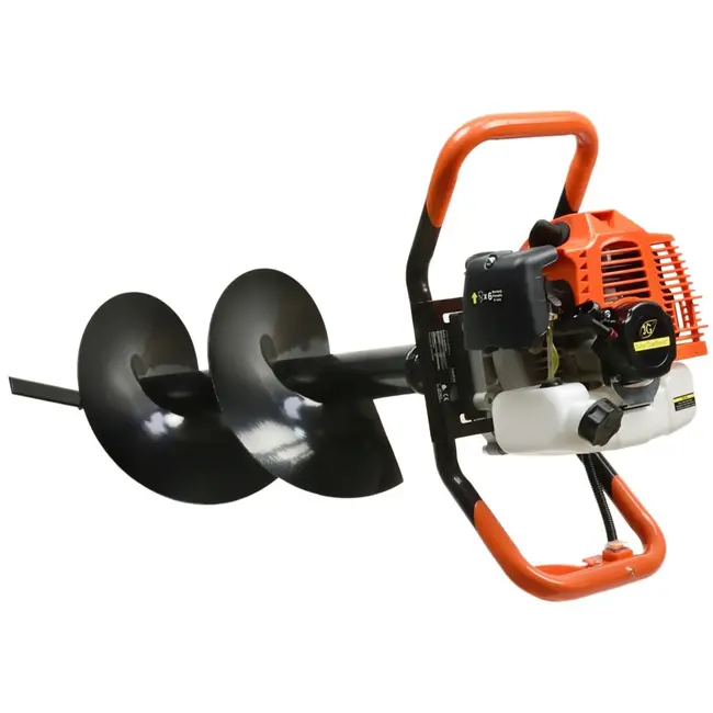 John Gardener Aardboor set - Benzine aangedreven - 10/20/30 cm boren - 50 cm verlengstuk