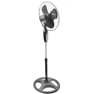 GEKO Staande ventilator met afstandsbediening - 3 snelheden - 90° oscillatie - Verstelbare hoogte 106-132 cm