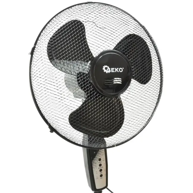 GEKO Staande ventilator met afstandsbediening - 3 snelheden - 90° oscillatie - Verstelbare hoogte 106-132 cm