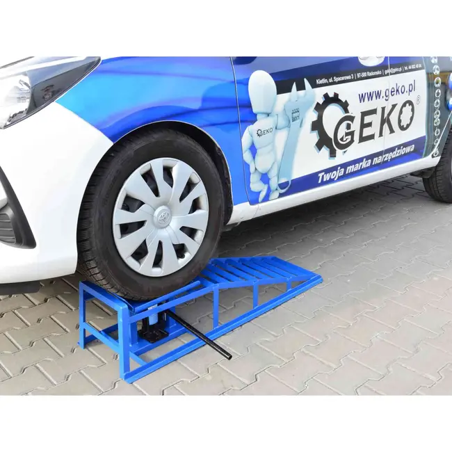 GEKO Hydraulische autolift - 2 ton - verstelbare hoogte - heavy duty - 2 stuks