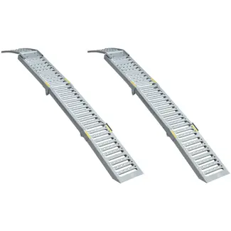 GEKO Opvouwbare stalen oprijplaten - 2200 kg draagvermogen - set van 2 stuks