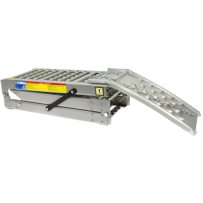 GEKO Opvouwbare stalen oprijplaten - 2200 kg draagvermogen - set van 2 stuks