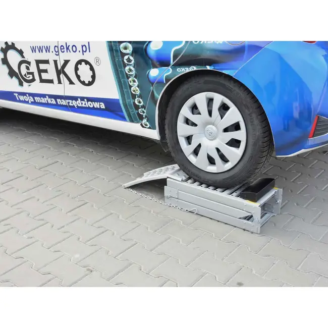 GEKO Opvouwbare stalen oprijplaten - 2200 kg draagvermogen - set van 2 stuks