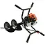 GEKO Aardboor - Benzine - 2 Persoons - Inclusief Boren - 10/20/30 cm - Extensie 50 cm