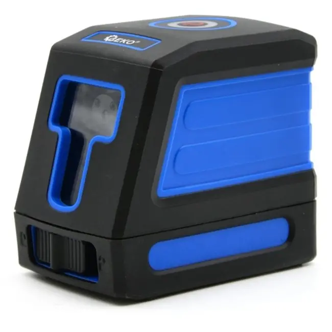 GEKO Zelfnivellerende kruislijnlaser - Diagonale projectie - Inclusief batterijen en hoes