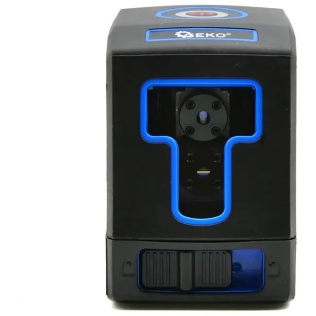 GEKO Zelfnivellerende kruislijnlaser - Diagonale projectie - Inclusief batterijen en hoes