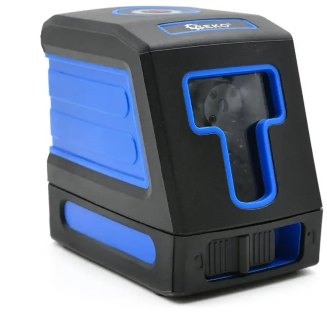 GEKO Zelfnivellerende kruislijnlaser - Diagonale projectie - Inclusief batterijen en hoes