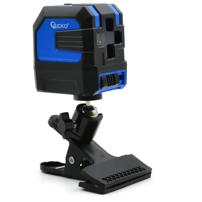 GEKO Kruislijnlaser - Zelfnivellerend - Diagonale Projectie - Vergrendelfunctie - 15-20 m Bereik