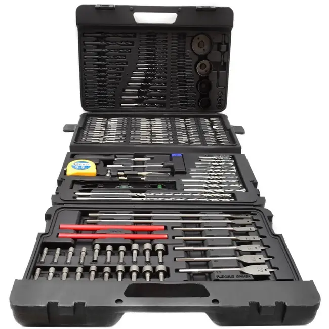 GEKO 216-delige accessoireset - veelzijdige bits en boren - ideaal voor doe-het-zelvers