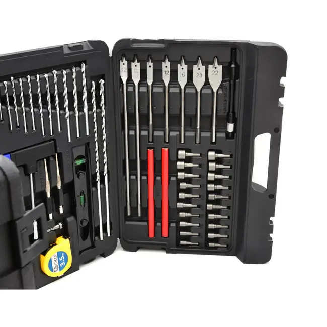 GEKO 216-delige accessoireset - veelzijdige bits en boren - ideaal voor doe-het-zelvers