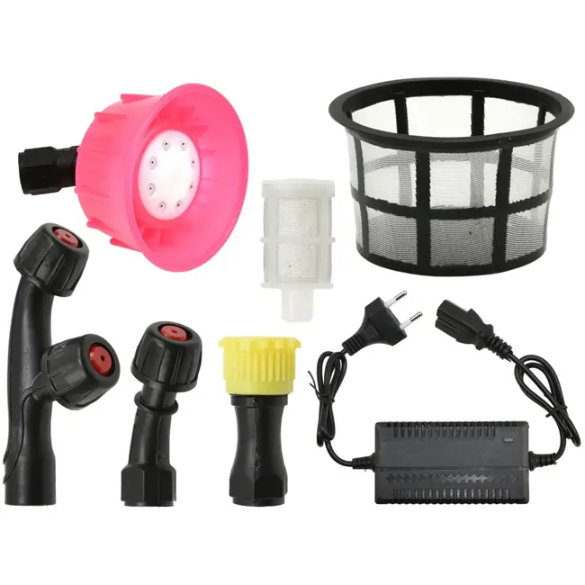 GEKO Elektrische rugspuit - 16L - Telescooplans - Dubbele filters - 12V batterij