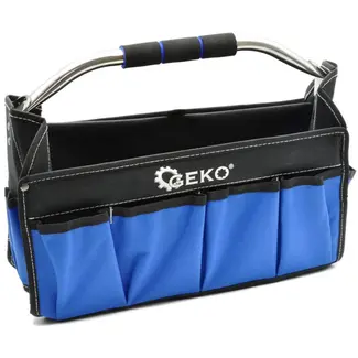 GEKO Opvouwbare gereedschapstas - buisvormige handgreep - polyester 600D - veel opbergruimte
