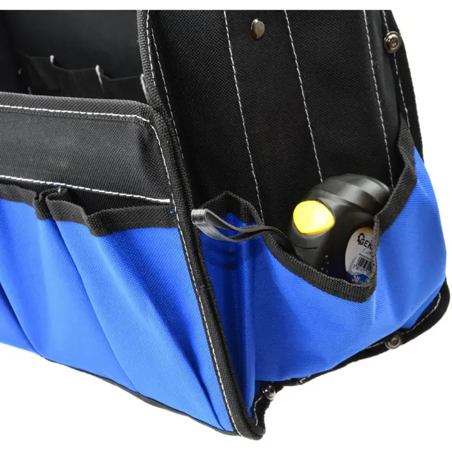 GEKO Opvouwbare gereedschapstas - buisvormige handgreep - polyester 600D - veel opbergruimte