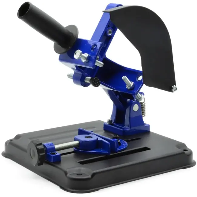 GEKO Haakse slijperstandaard - Precisie snijden - Verstelbare hoek - Veiligheidsbescherming - 115-125 mm