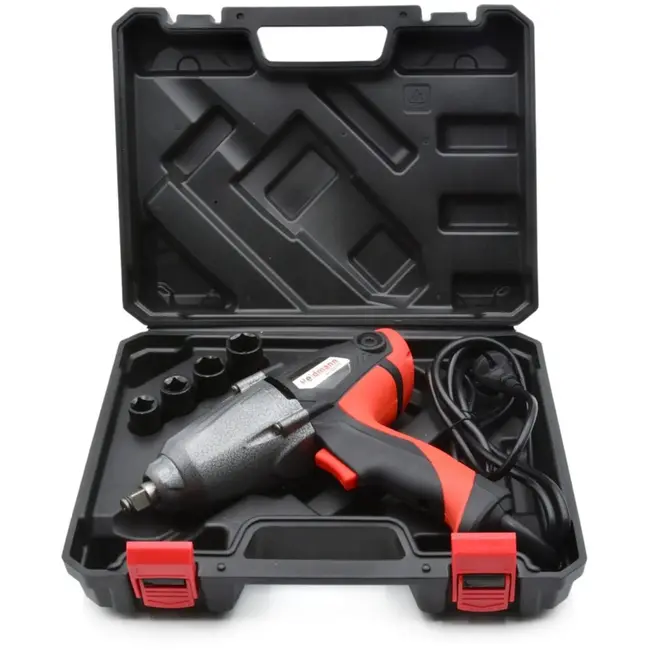 Heidmann Elektrische slagmoersleutel - 800 Nm - 2000W - Inclusief 4 doppen - Met koffer