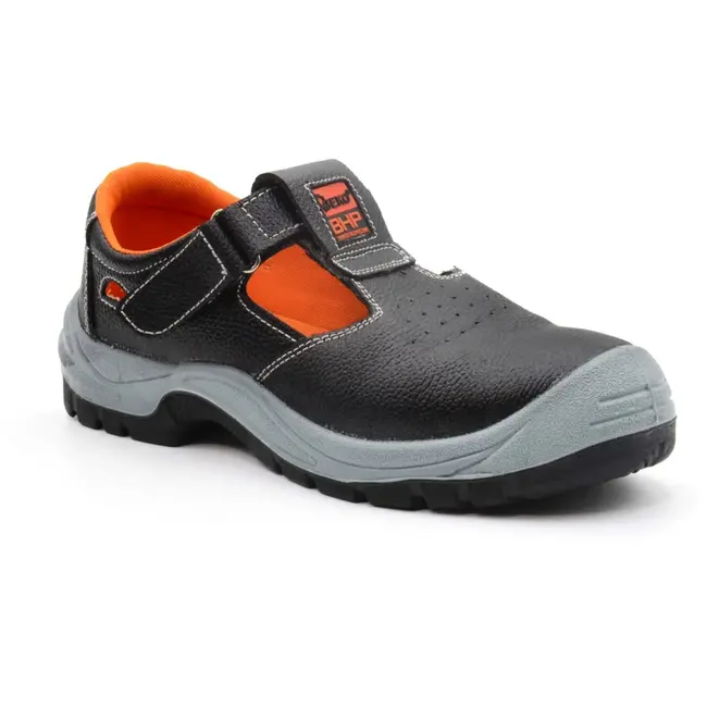 GEKO Leren werksandalen - antistatisch - slipvast - maat 46 - zwart