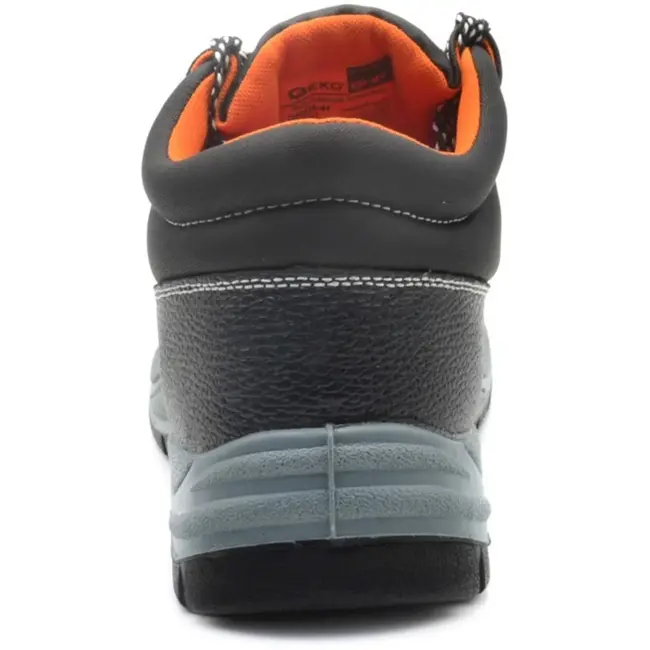 GEKO Hoge werkschoenen - S1P - Stalen neus - Antislip - Maat 45 - Zwart