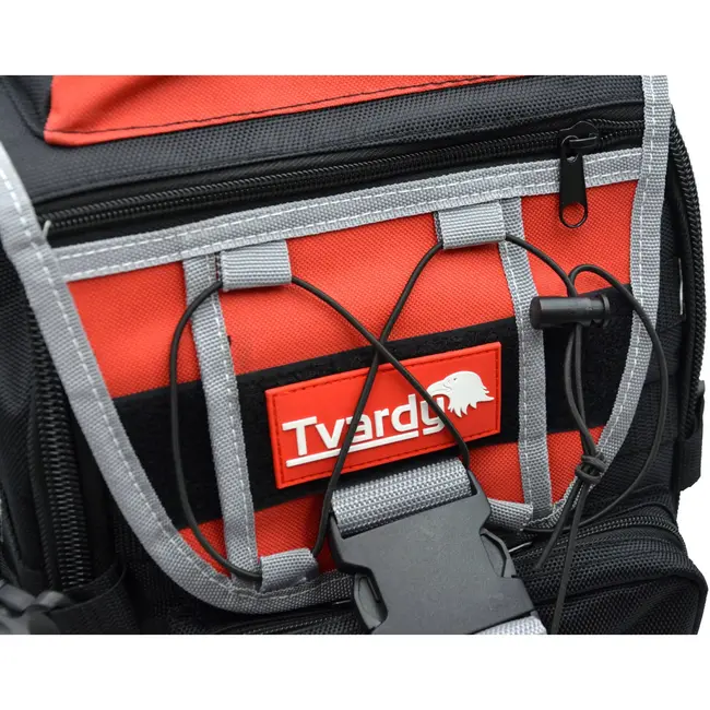 Tvardy Rugzak voor gereedschap - Twee compartimenten - 22 vakken - Verstelbare riemen - Polyester 600D