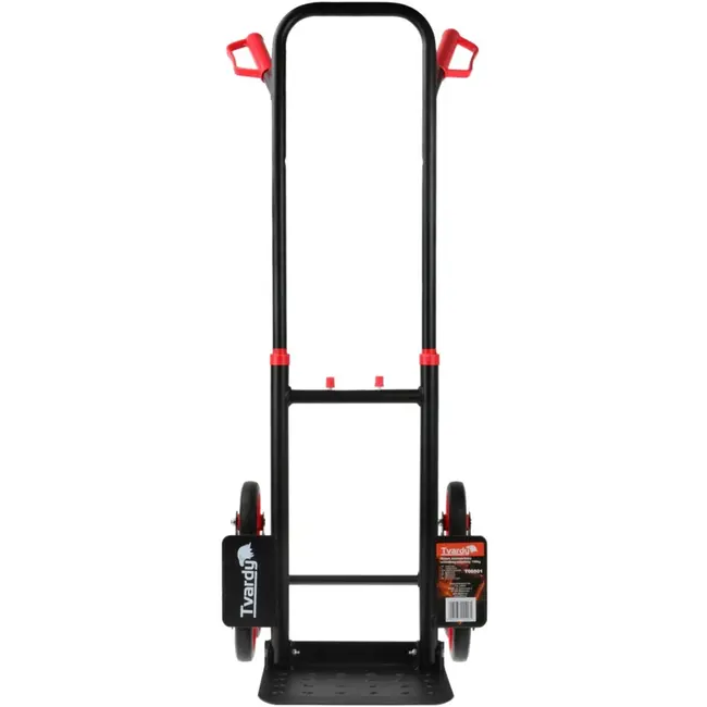 Tvardy Opvouwbare traploper trolley - robuust staal - 150 kg draagvermogen - grote wielen - compact ontwerp