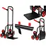 Tvardy Opvouwbare traploper trolley - robuust staal - 150 kg draagvermogen - grote wielen - compact ontwerp