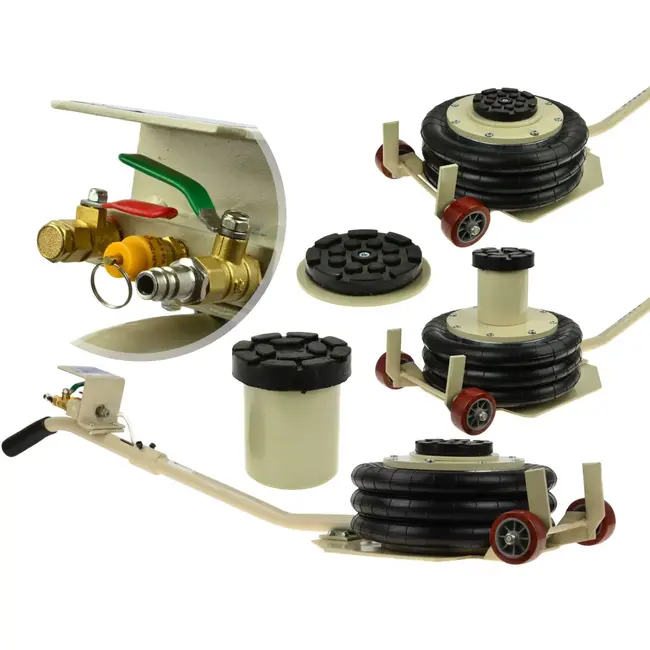 GEKO Ballonkrik - 3,5T - Verstelbaar 150-500 mm - Gemakkelijk Manoeuvreerbaar