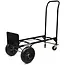 GEKO Opvouwbare transporttrolley - 2-in-1 functie - 200 kg draagvermogen - Zwart