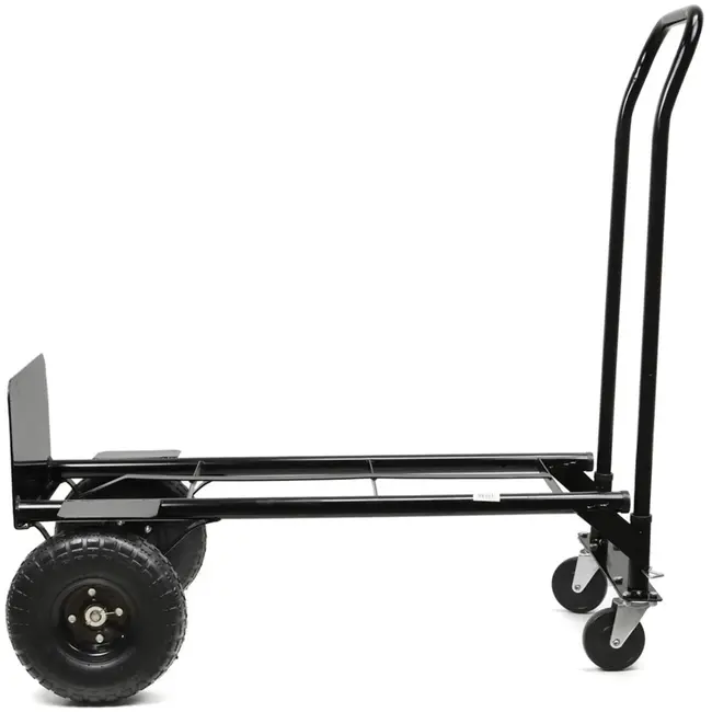GEKO Opvouwbare transporttrolley - 2-in-1 functie - 200 kg draagvermogen - Zwart