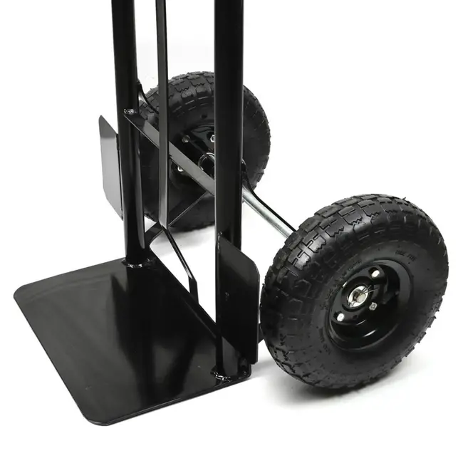 GEKO Opvouwbare transporttrolley - 2-in-1 functie - 200 kg draagvermogen - Zwart
