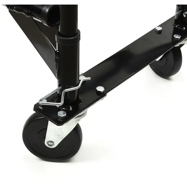 GEKO Opvouwbare transporttrolley - 2-in-1 functie - 200 kg draagvermogen - Zwart