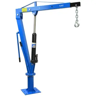 GEKO Hydraulische kraan - draaibaar - uitschuifbare arm - 1000 kg capaciteit - staal