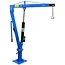 GEKO Hydraulische kraan - draaibaar - uitschuifbare arm - 1000 kg capaciteit - staal