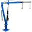 GEKO Hydraulische kraan - draaibaar - uitschuifbare arm - 1000 kg capaciteit - staal