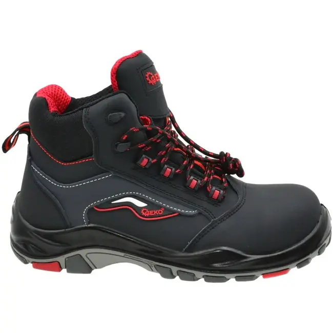 GEKO Zwarte nubuck veiligheidsschoenen - S3 SRC - maat 40 - antislip en antistatisch