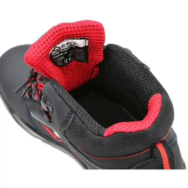 GEKO Zwarte nubuck veiligheidsschoenen - S3 SRC - maat 40 - antislip en antistatisch