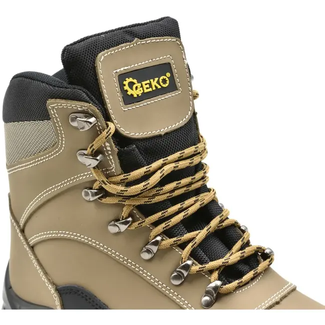 GEKO Nubuck veiligheidsschoenen - S3 klasse - antislip - maat 43 - zwart/grijs