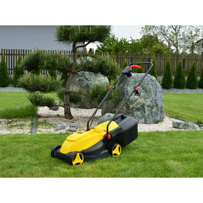 GEKO Elektrische grasmaaier - 32 cm - 1300W - 2 hoogtestanden - 30L opvangbak