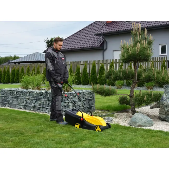 John Gardener Elektrische grasmaaier - 32 cm - 1300W - 2 hoogtestanden - 30L opvangbak