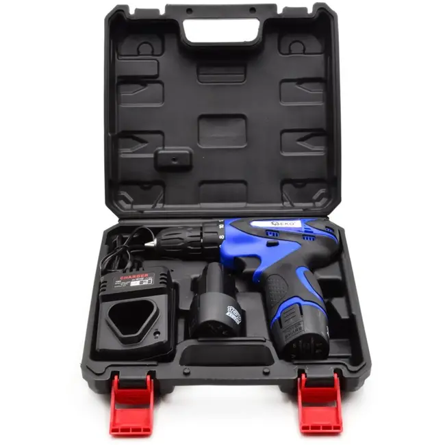 GEKO Accuboormachine 18V - 2 Li-Ion Accu's - LED Werklicht - Variabele Snelheid