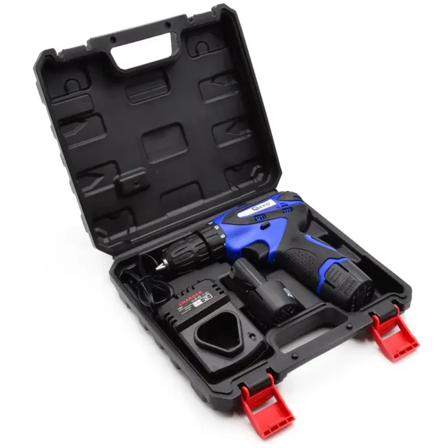 GEKO Accuboormachine 18V - 2 Li-Ion Accu's - LED Werklicht - Variabele Snelheid