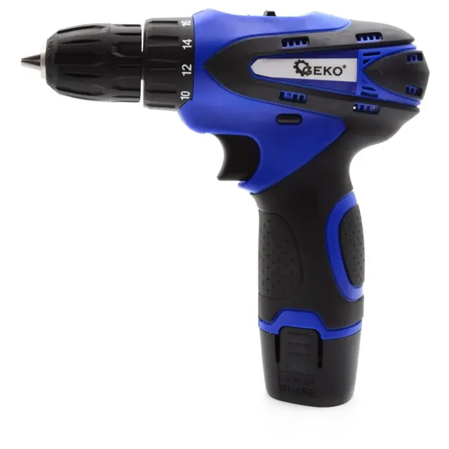 GEKO Accuboormachine 18V - 2 Li-Ion Accu's - LED Werklicht - Variabele Snelheid