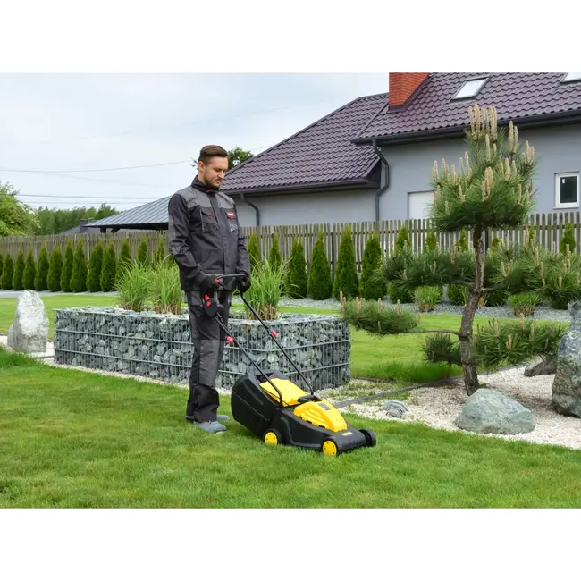 John Gardener Elektrische grasmaaier - Borstelloos - 32 cm - Inductiemotor - 3 maaihoogtes