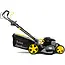 GEKO Benzine grasmaaier - 51 cm maaibreedte - 8-traps hoogte-instelling - 60L opvangbak - Zij- en achteruitworp