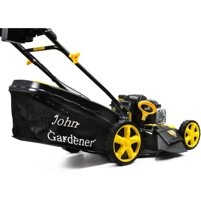 GEKO Benzine grasmaaier - 51 cm maaibreedte - 8-traps hoogte-instelling - 60L opvangbak - Zij- en achteruitworp