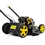 John Gardener Benzine grasmaaier - 51 cm maaibreedte - 8-traps hoogte-instelling - 60L opvangbak - Zij- en achteruitworp