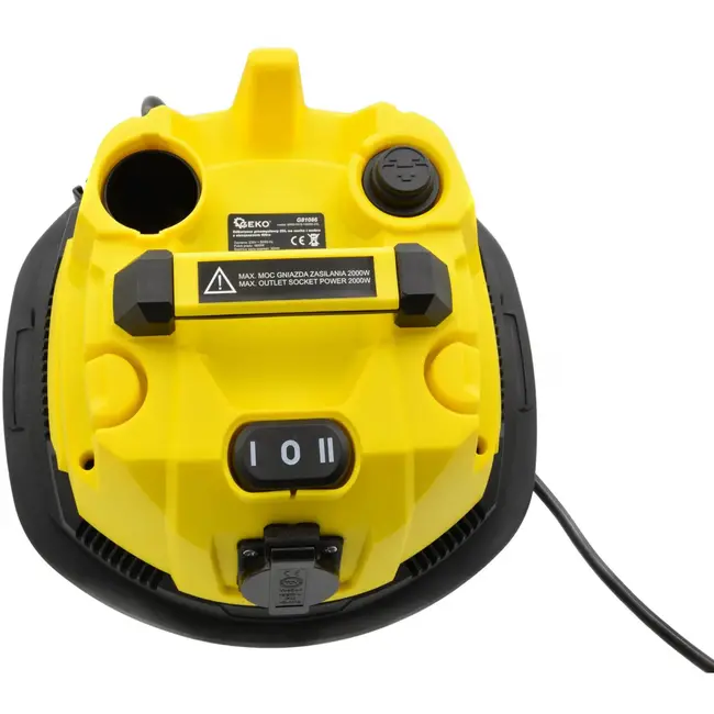 GEKO Nat- en droogzuiger - 25L - RVS - Stofschudfunctie