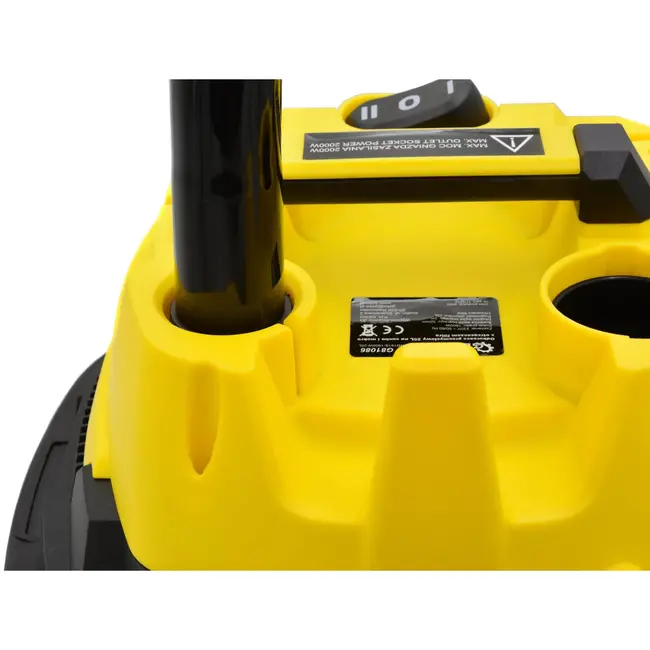 GEKO Nat- en droogzuiger - 25L - RVS - Stofschudfunctie